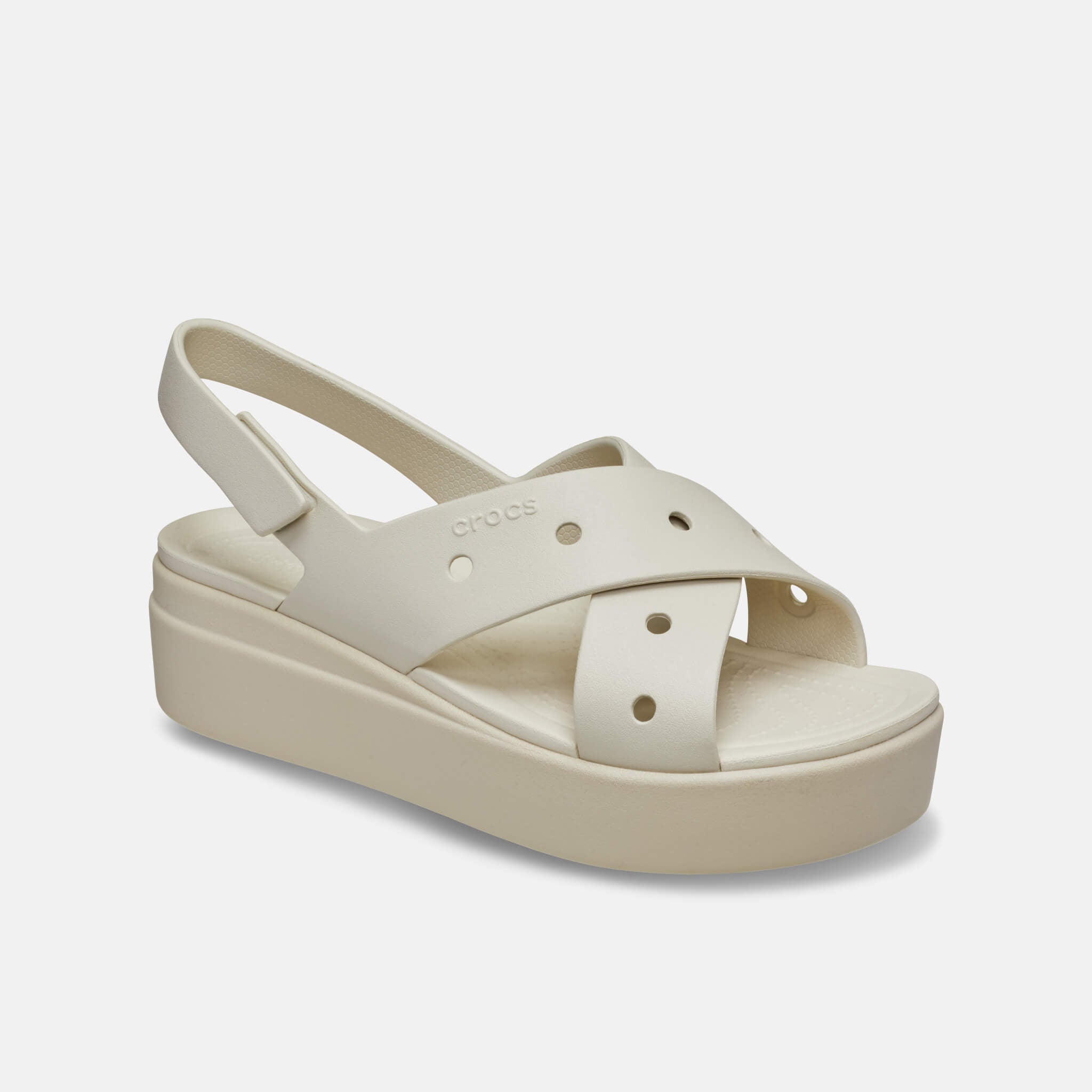Crocs Brooklyn 4U Cross Strap Sandal Frappe