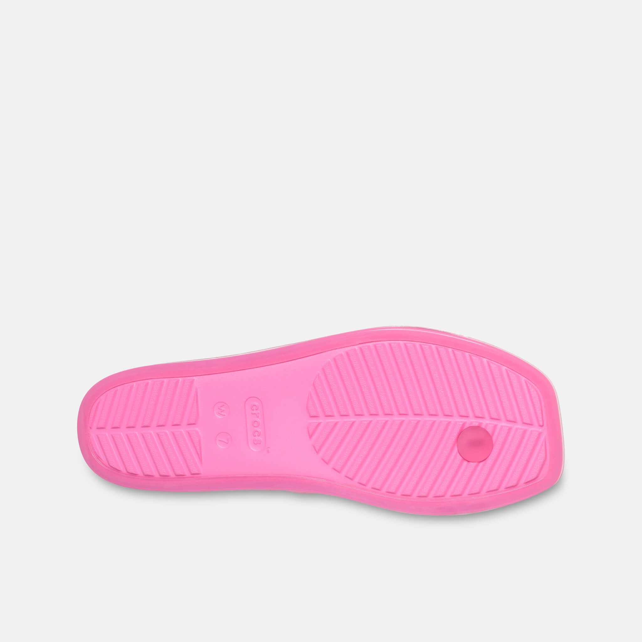 Crocs Miami Jelly Toe Loop Sandal Pink Lemonade Jelly