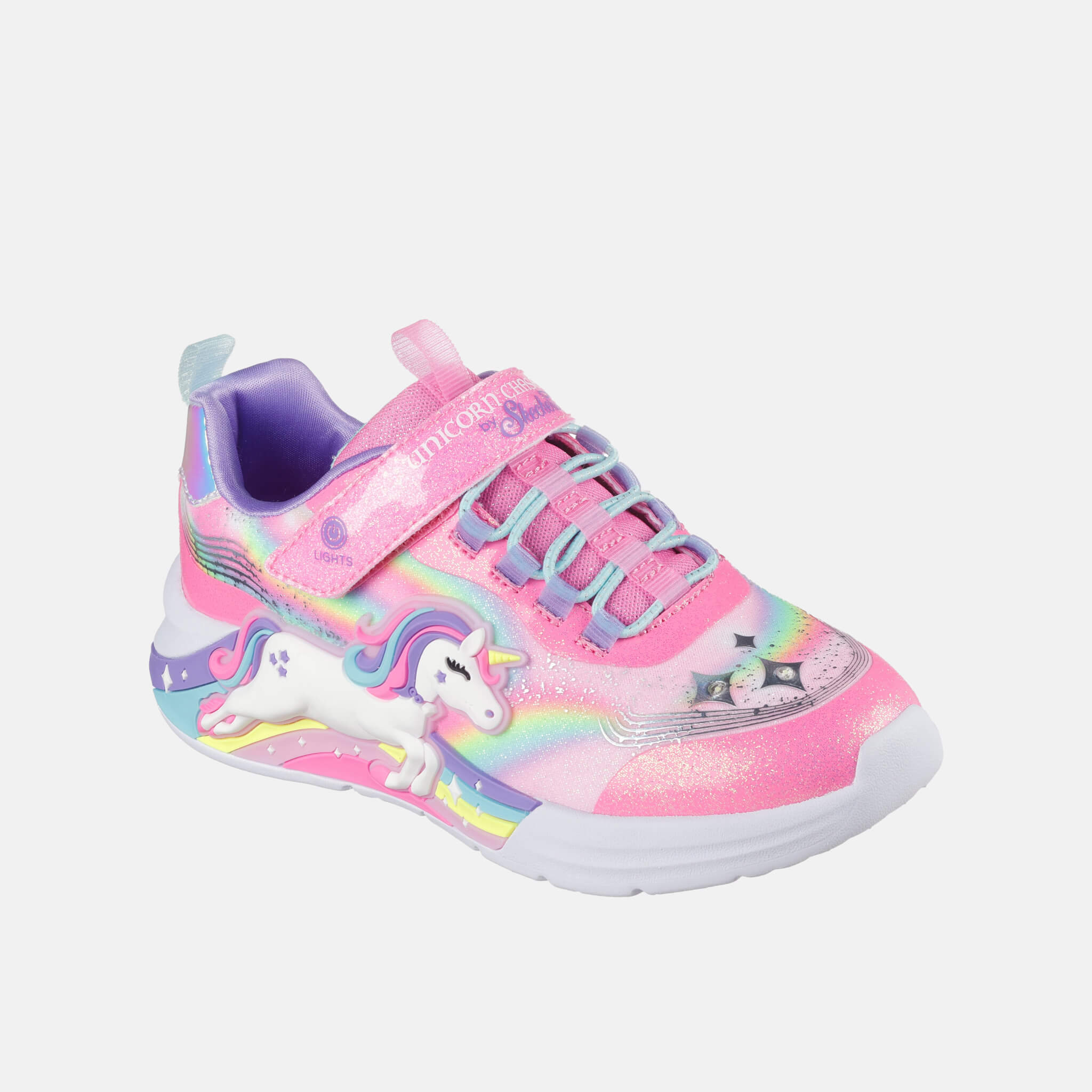 Skechers S Lights Unicorn Chaser Pink/Multi