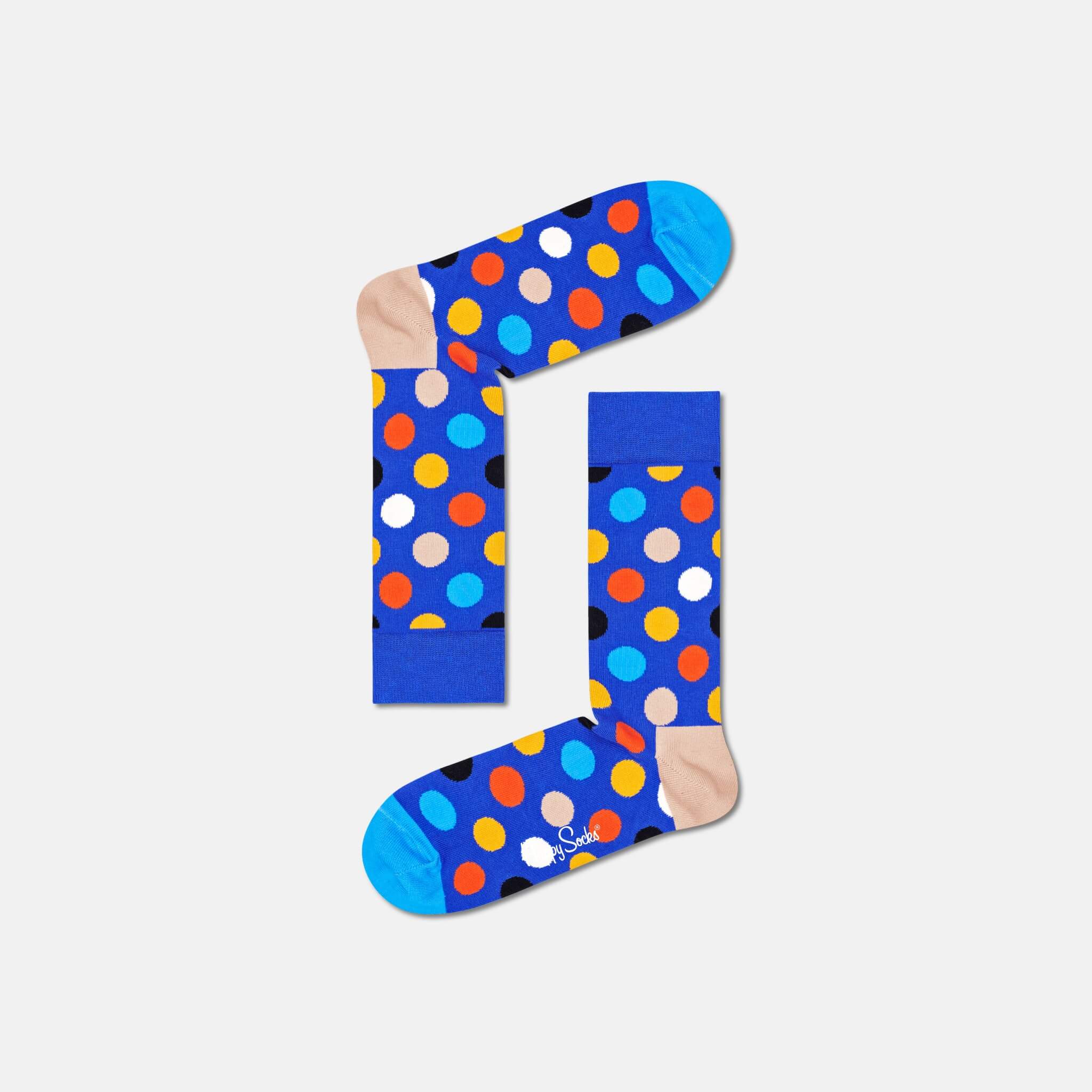 Happy Socks Big Dot Blue Sock