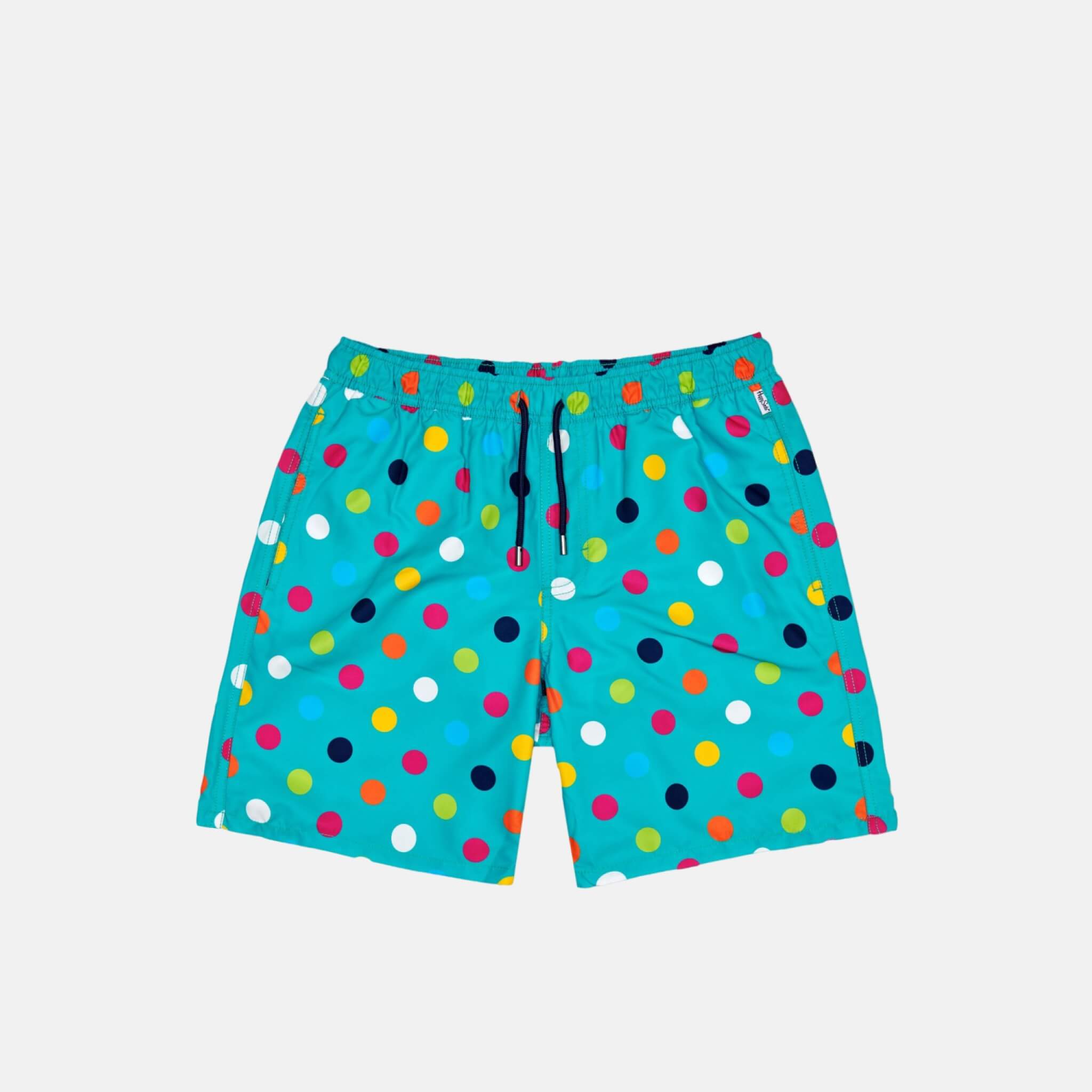 Happy Socks Big Dot Turquoise Swim Shorts