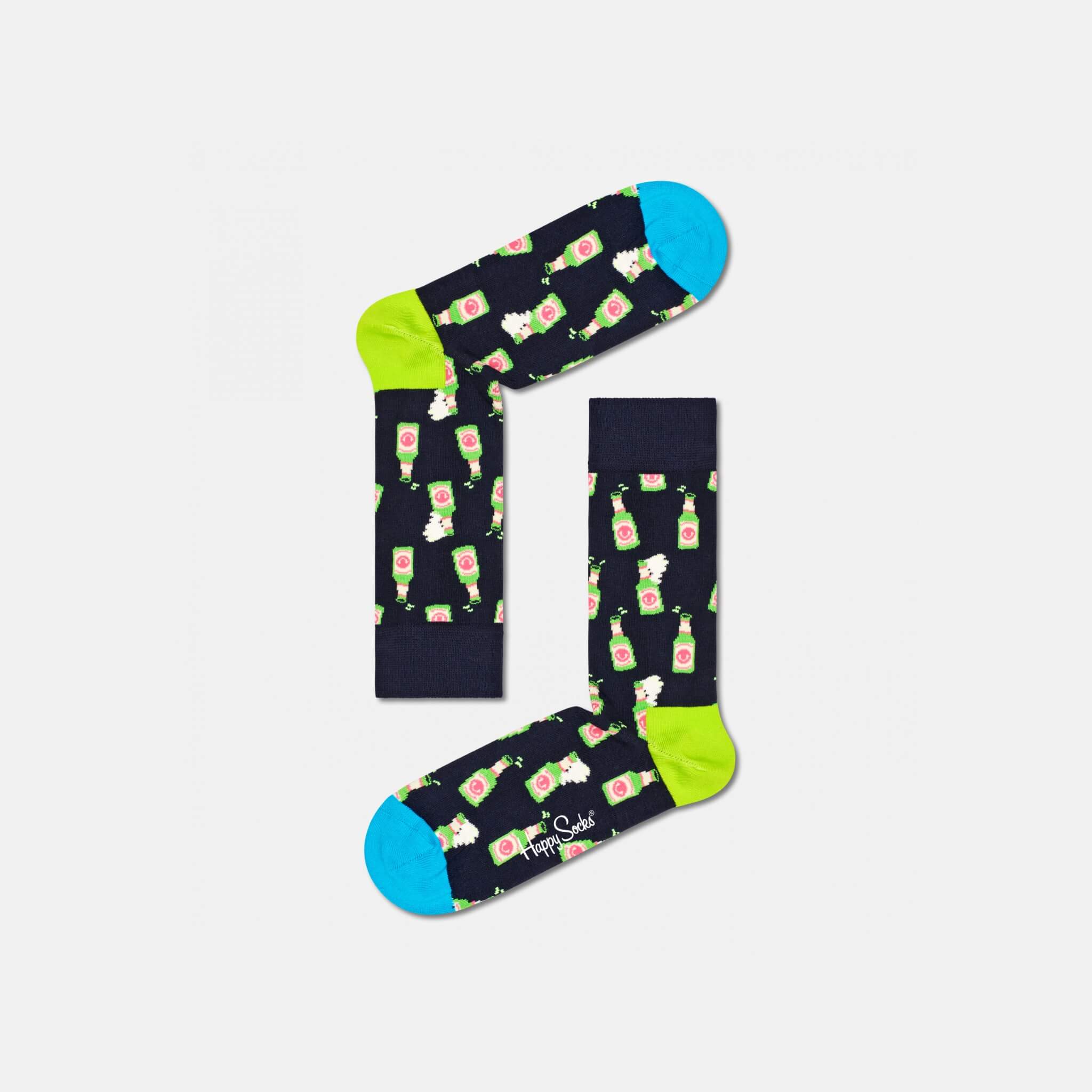 Happy Socks Beer Black Sock