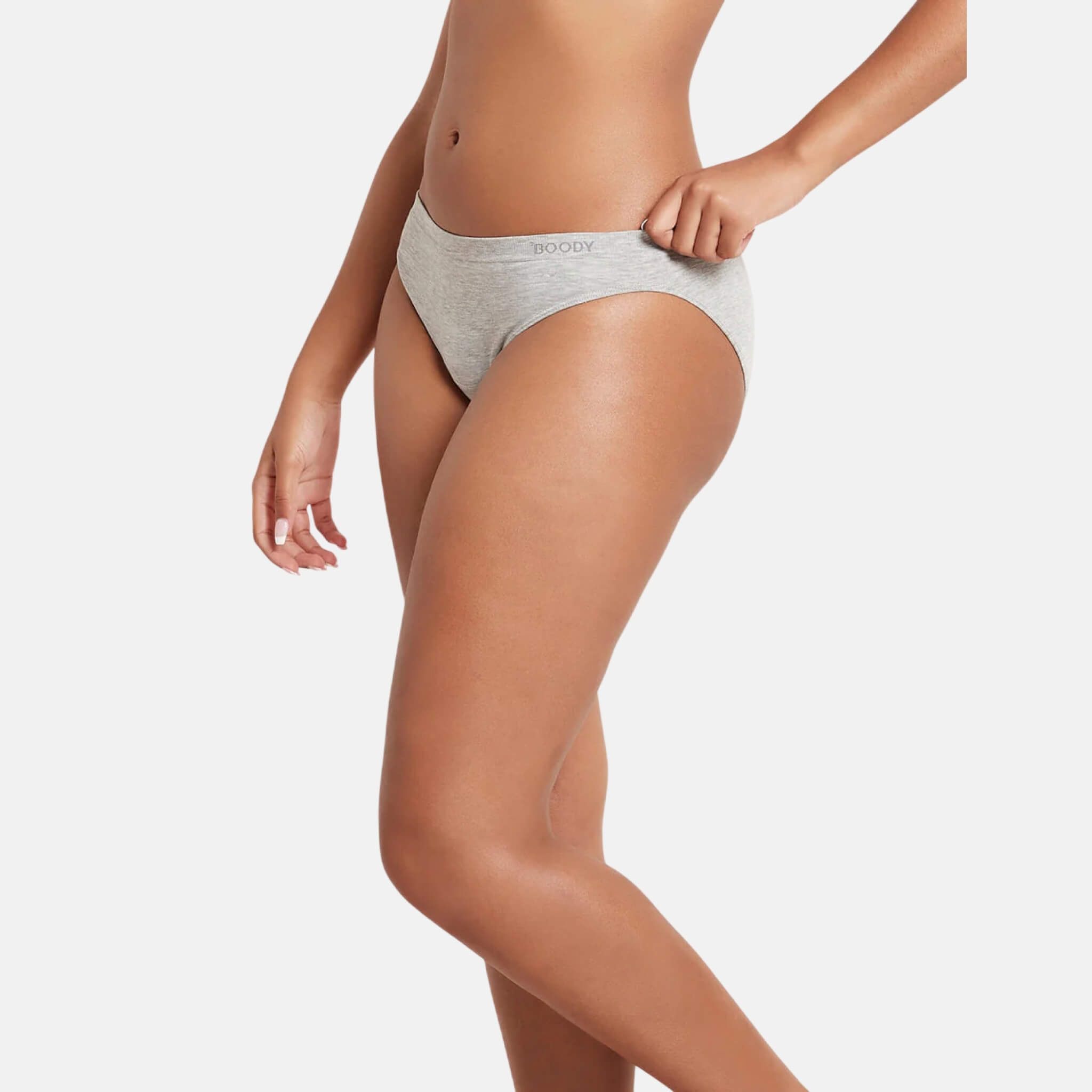 Boody Classic Bikini Light Grey Marl