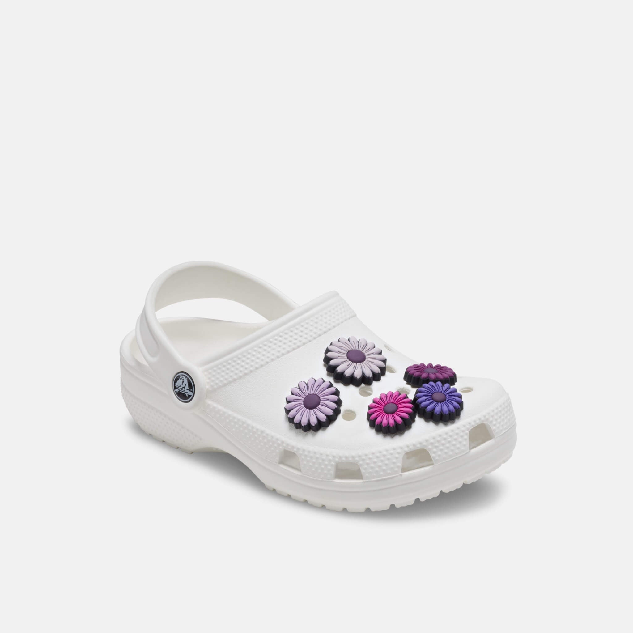 Jibbitz Charms Mixed Purple Florals 5-Pack