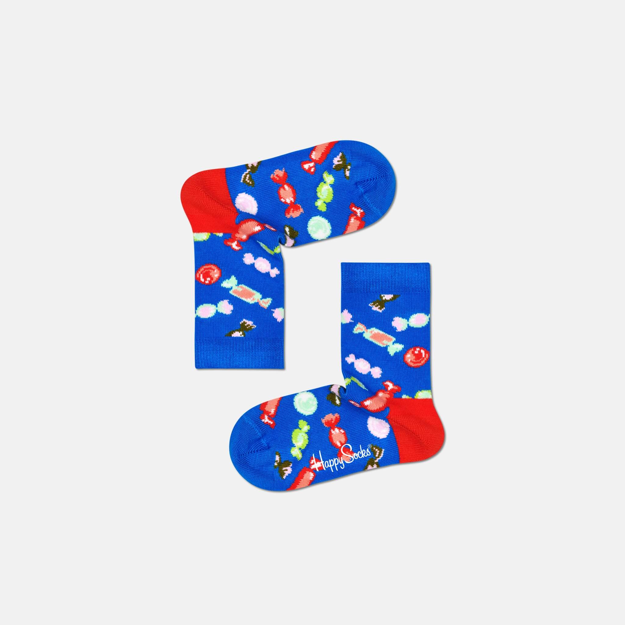 Happy Socks Kids Candy Blue Sock