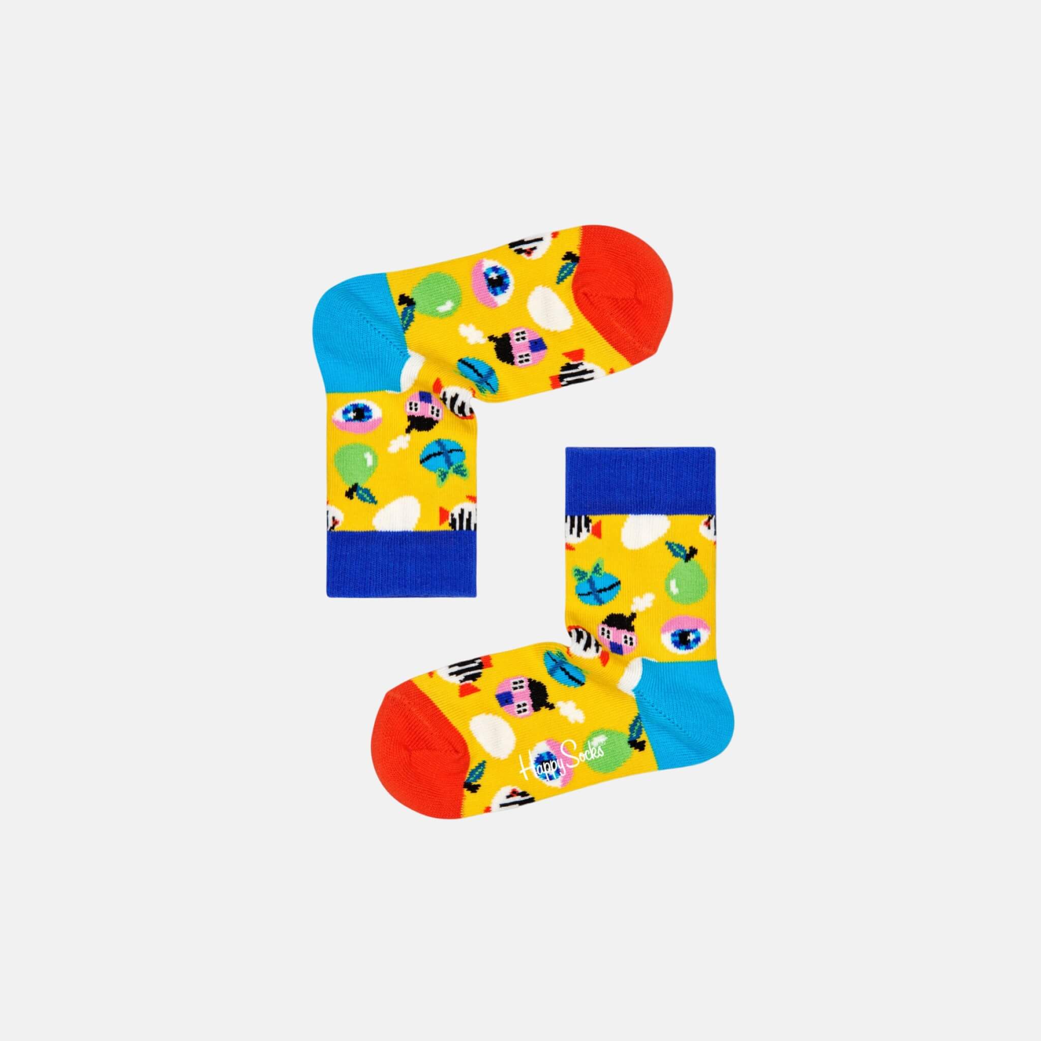 Happy Socks Kids Fantasy Egg Yellow Sock