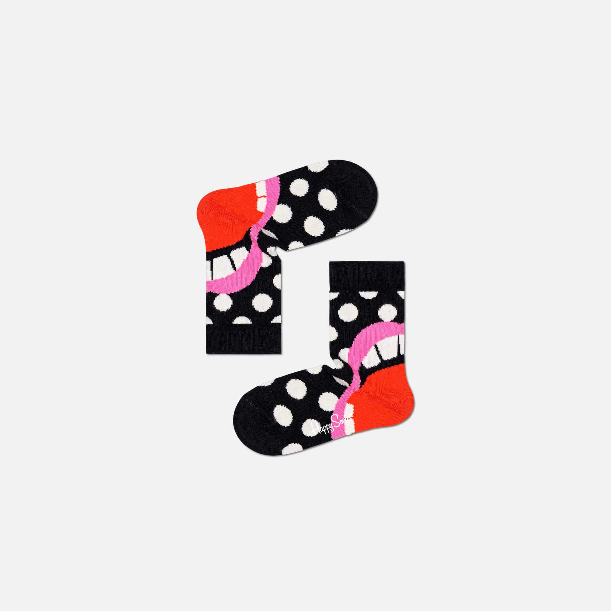 Happy Socks Kids Laugh Black Sock