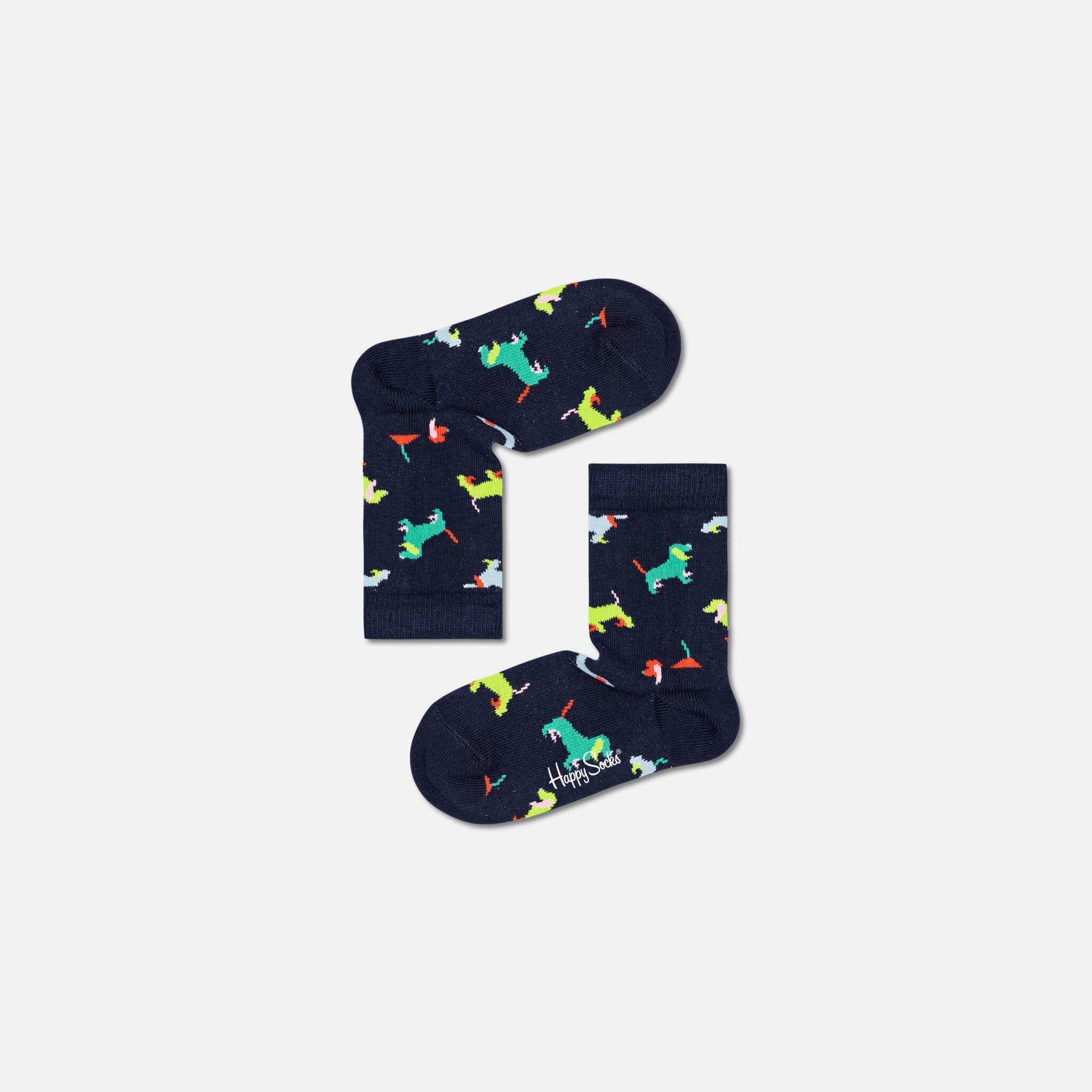 Happy Socks Kids Puppy Love Blue Sock
