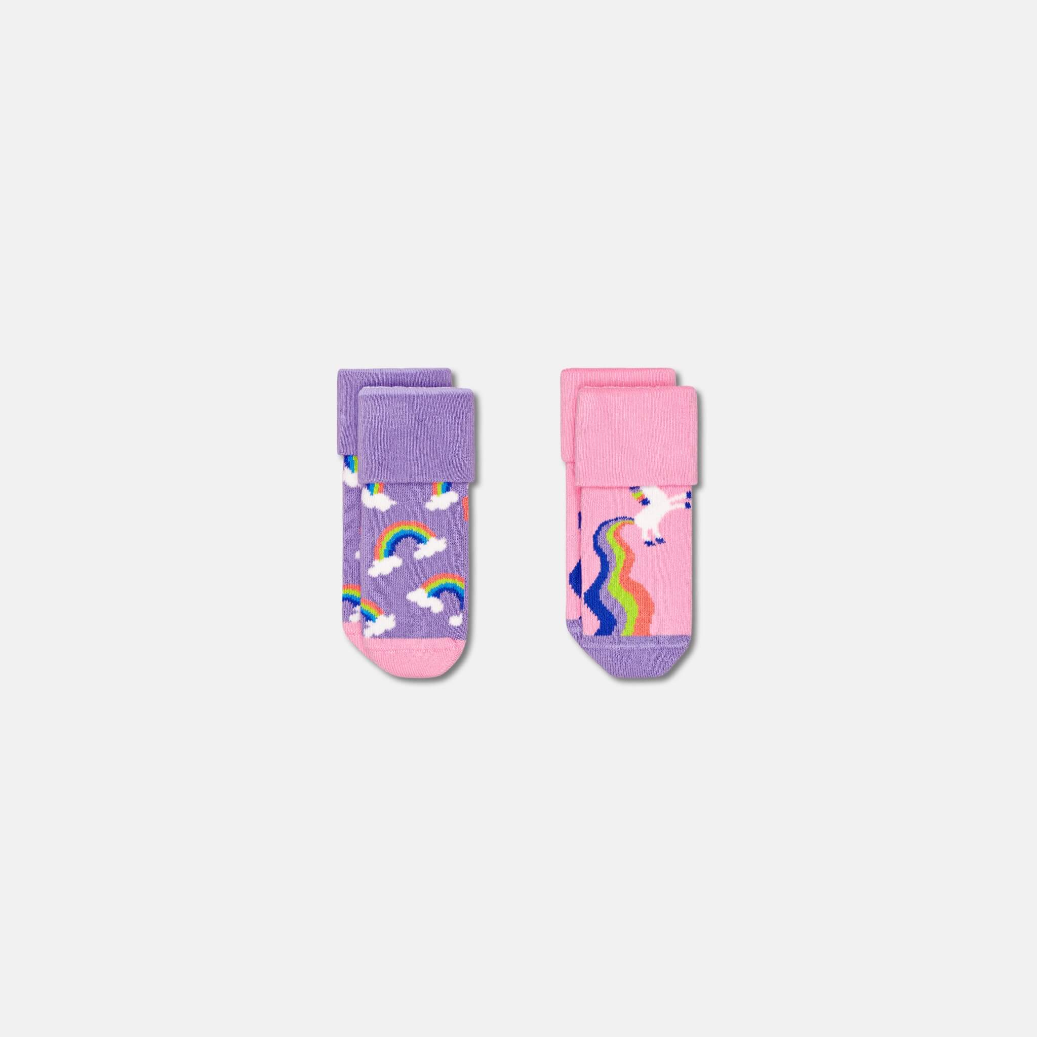 Happy Socks Kids Rainbow & Unicorn Socks 2-Pack