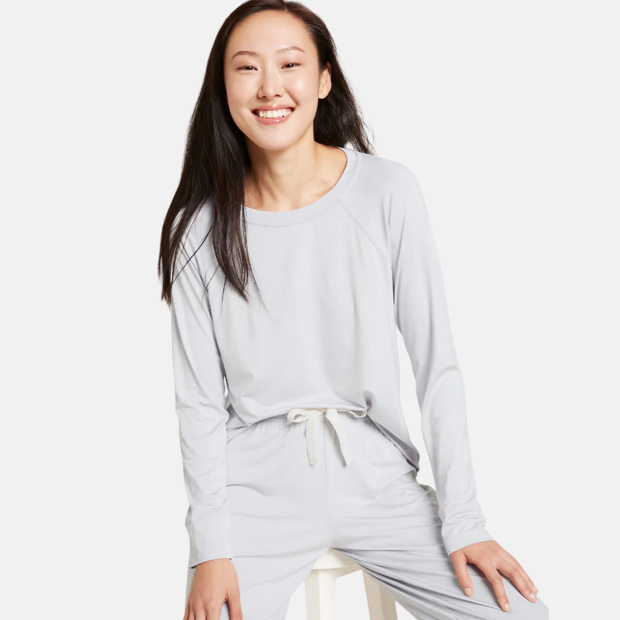 Boody Goodnight Raglan Sleep Top Dove