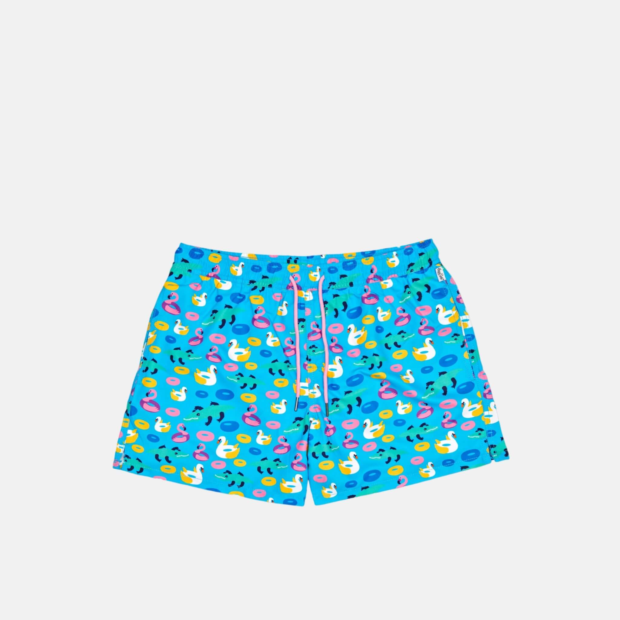 Happy Socks Pool Party Blue Swim Shorts