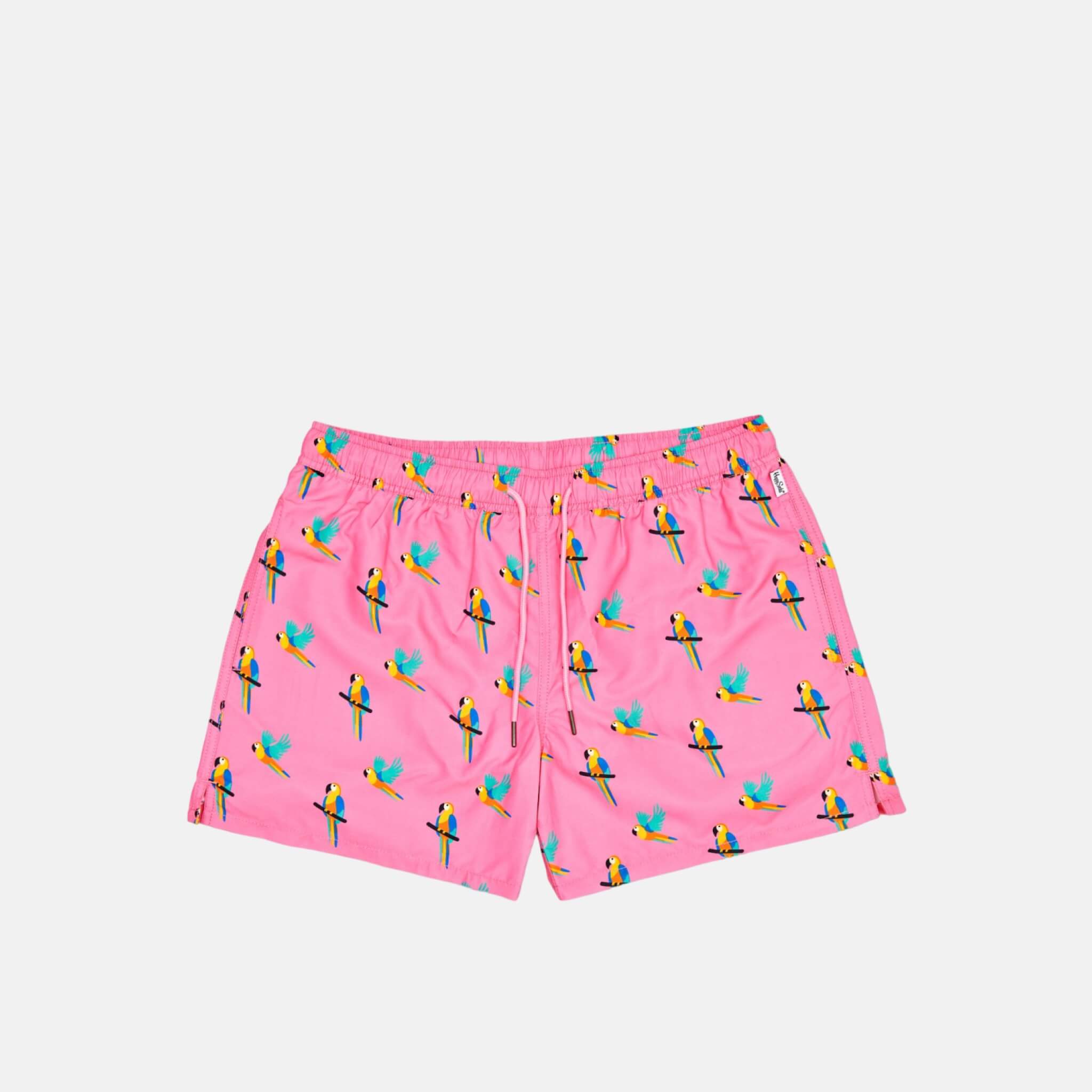 Happy Socks Parrot Pink Swim Shorts