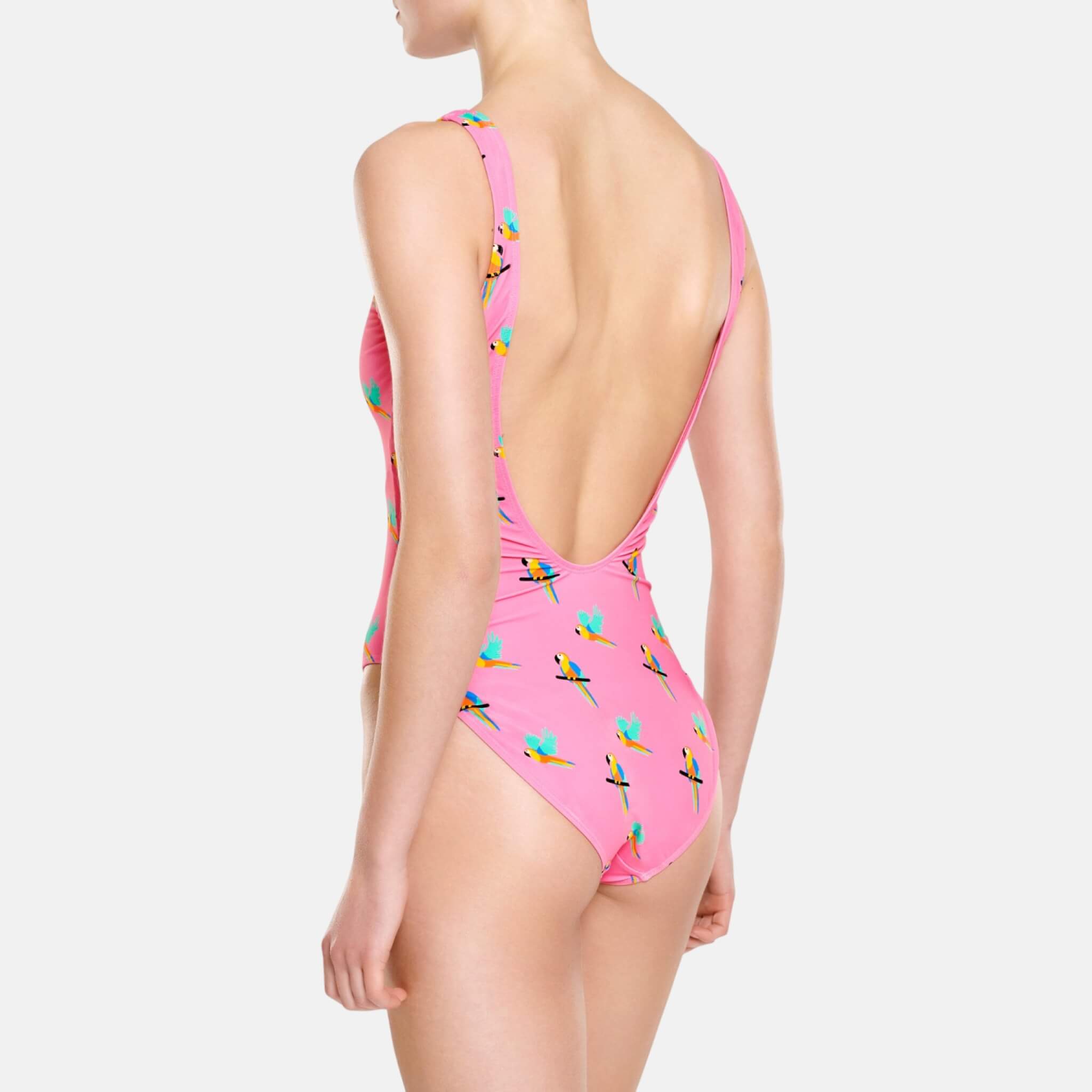 Happy Socks Parrot Pink Swimsuit