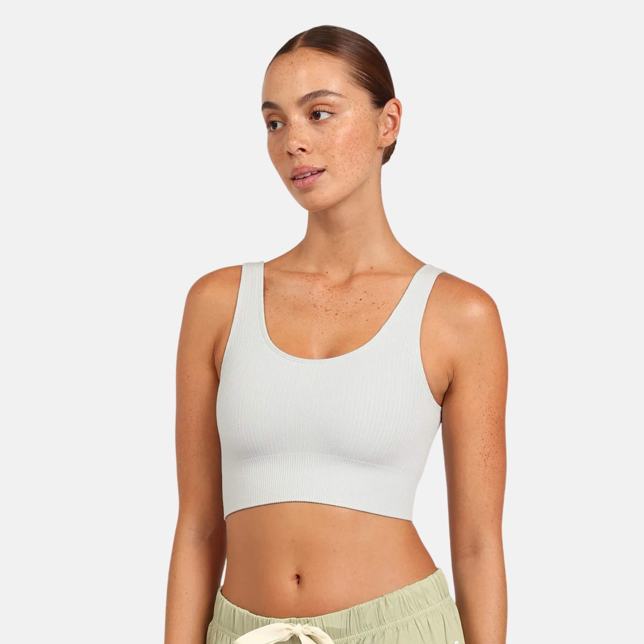 Boody Ribbed Seamless Bra Dove