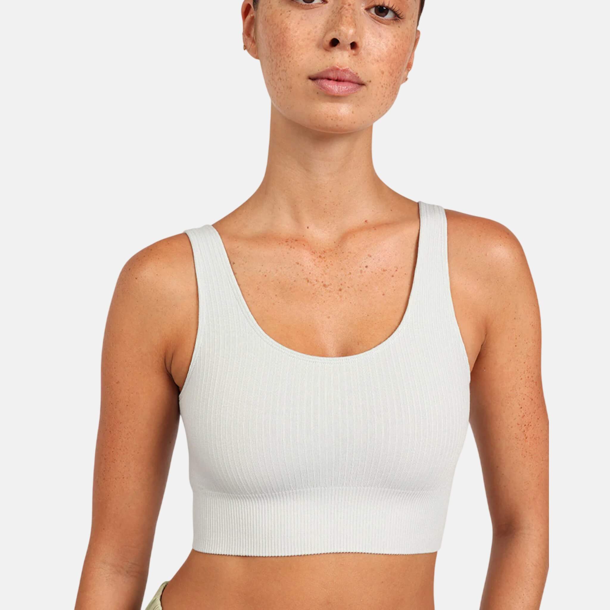 Boody Ribbed Seamless Bra Dove