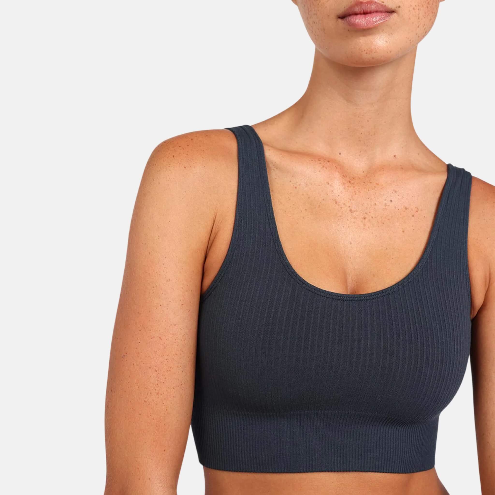 Boody Ribbed Seamless Bra Storm