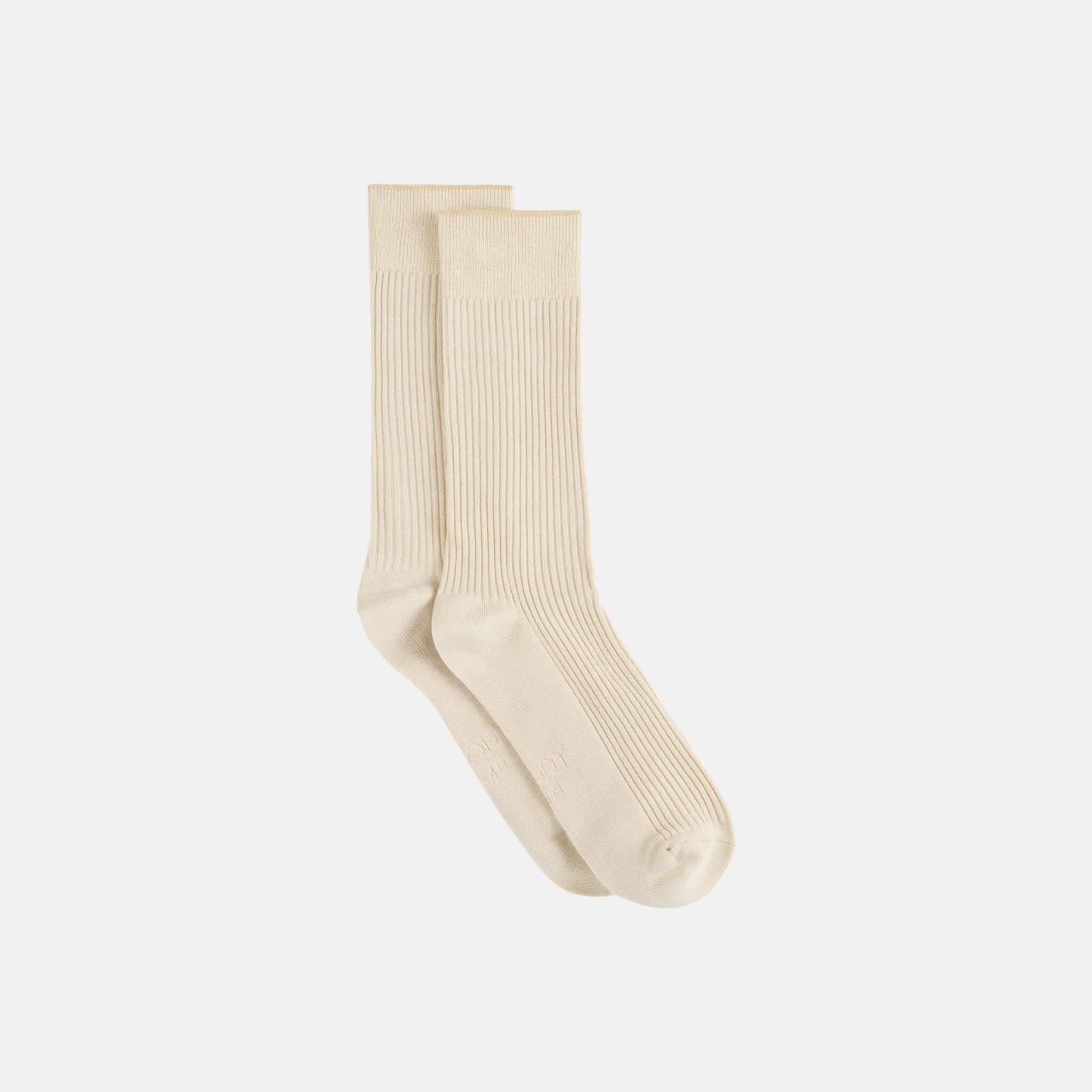 Boody Ribbed Crew Socks Oatmeal