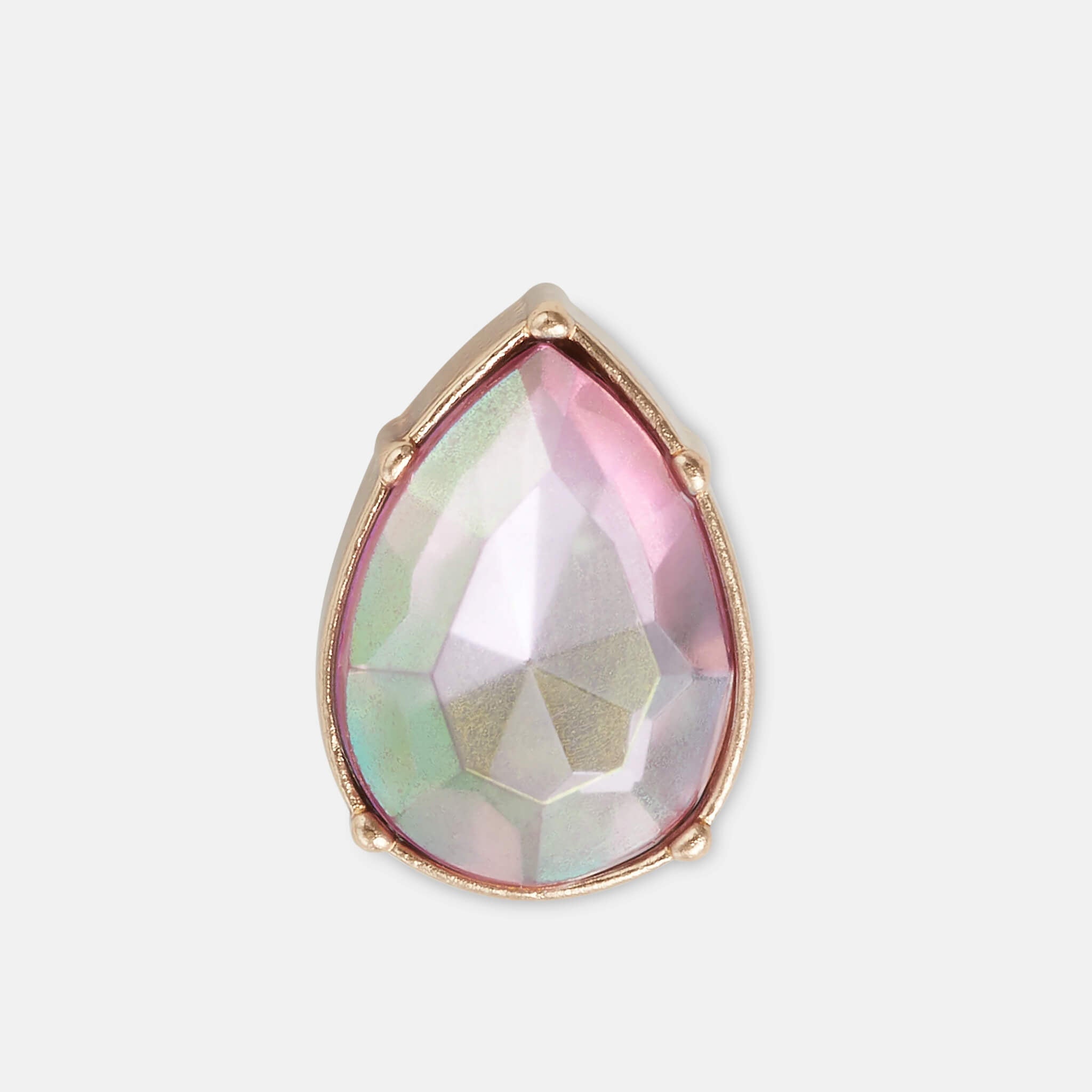 Jibbitz Charms Pink Teardrop Gem