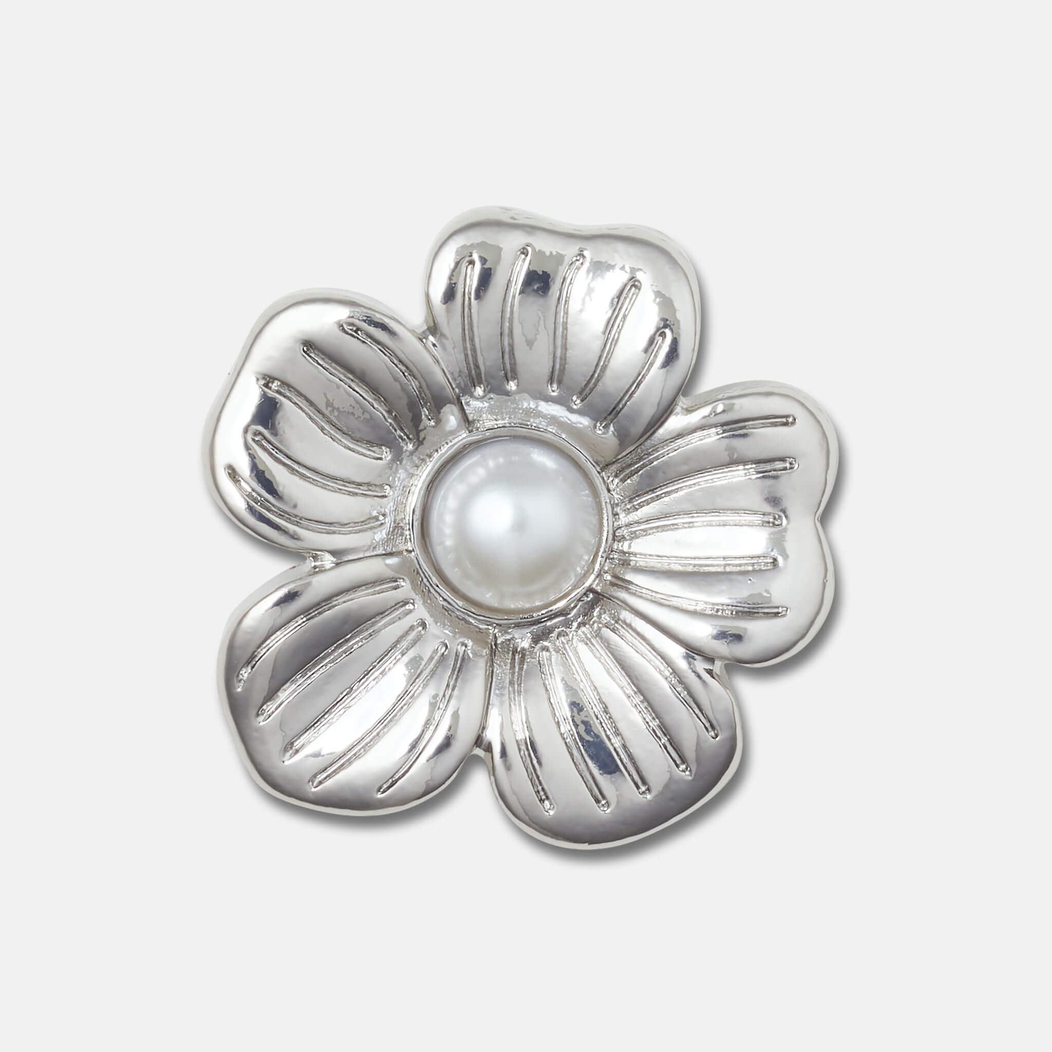 Jibbitz Charms Silver Mnchrm Daisy