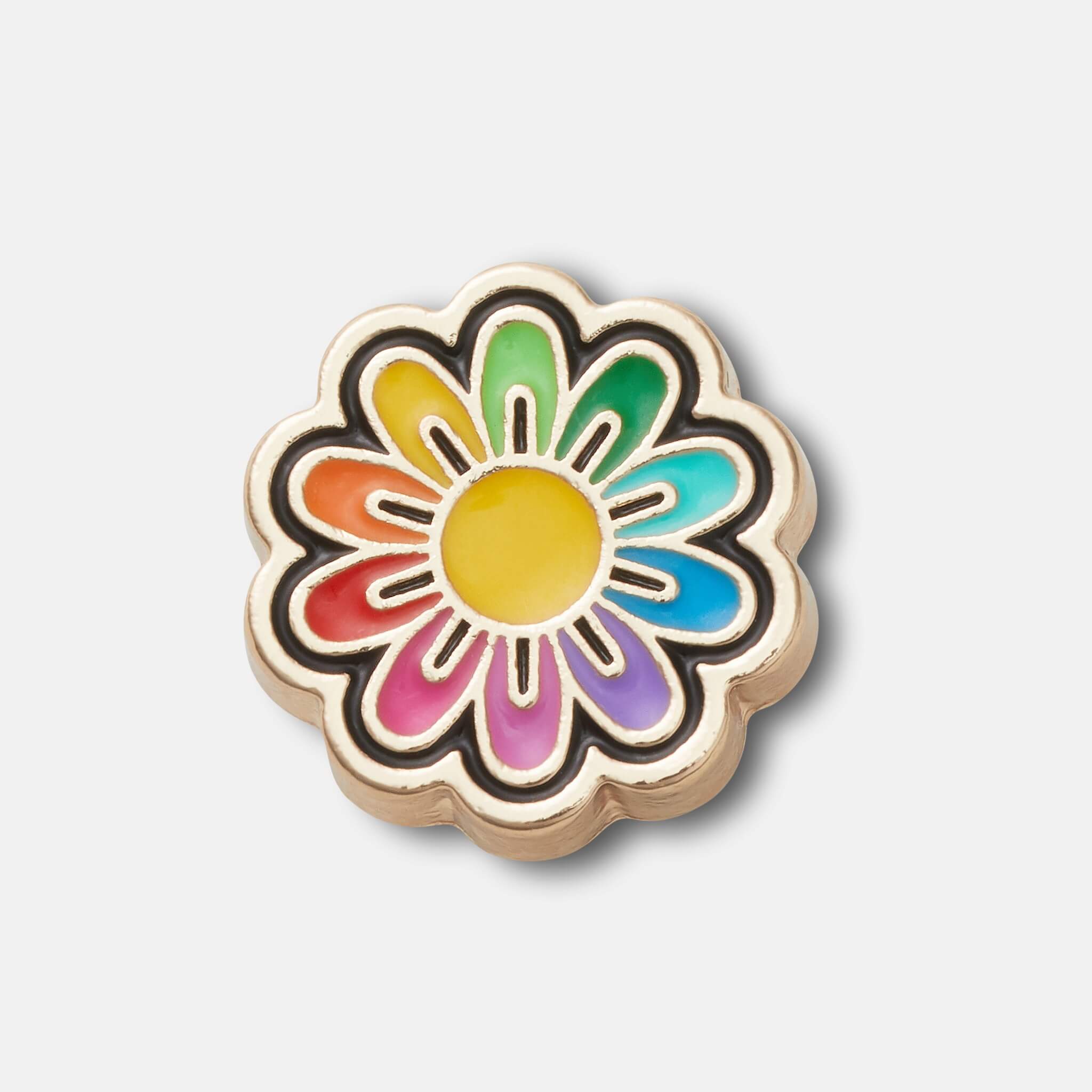 Jibbitz Charms Festival Gold Rainbow Daisy