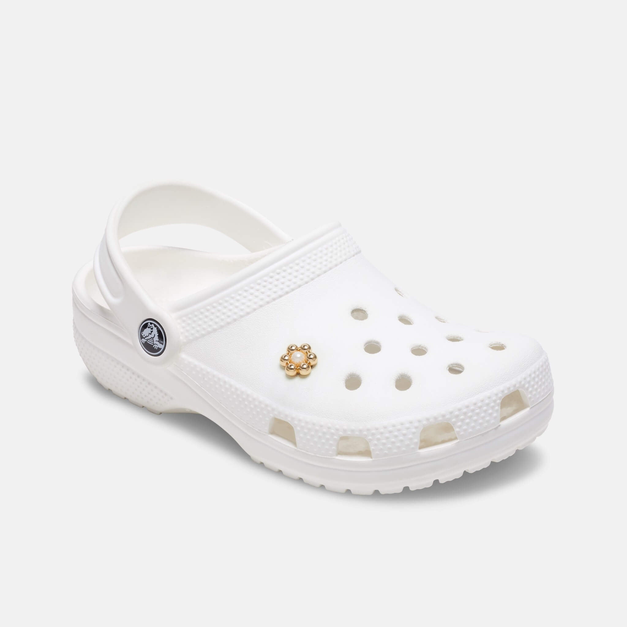 Jibbitz Charms Gold and Pearl Tiny Flower