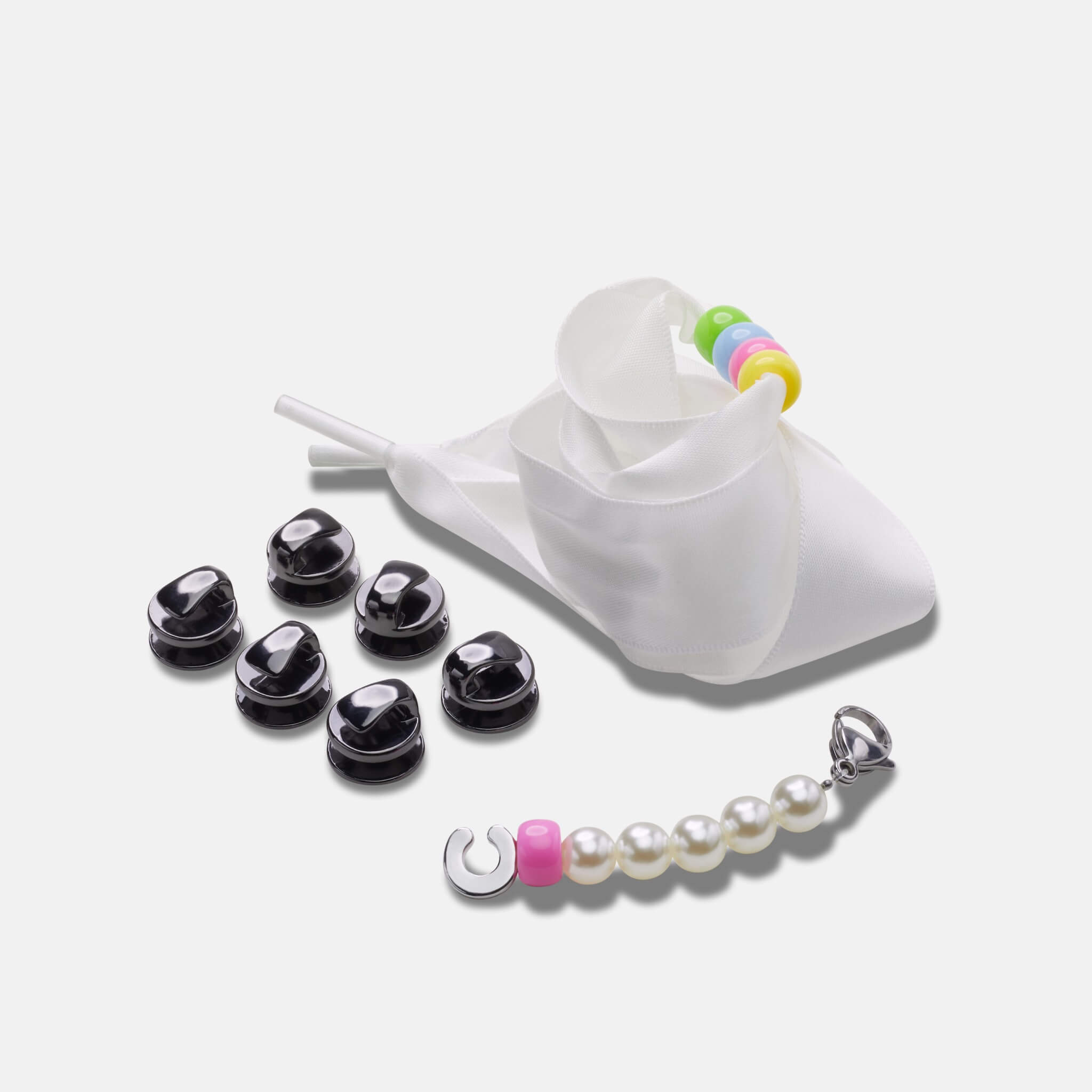 Jibbitz Charms Lace Bead and Chain 5-Pack