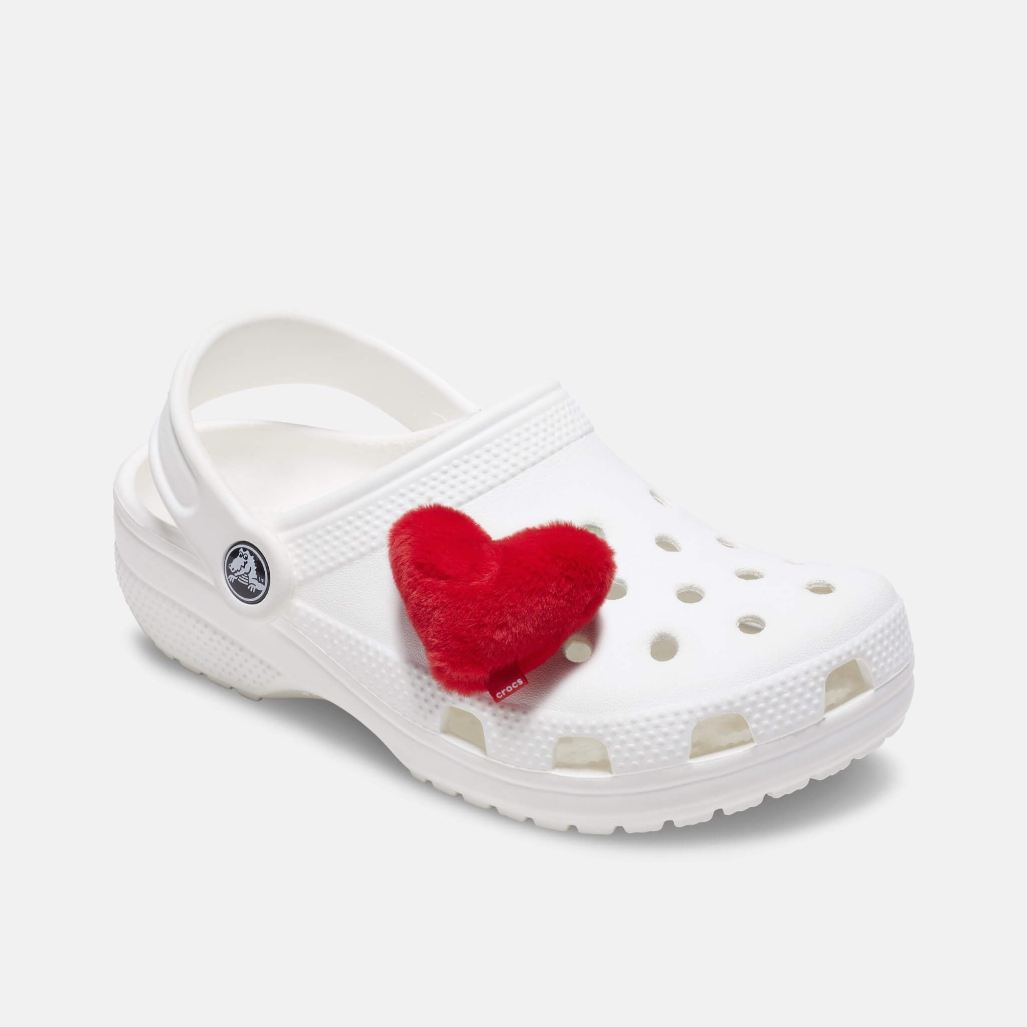Jibbitz Charms Red Fuzzy Heart
