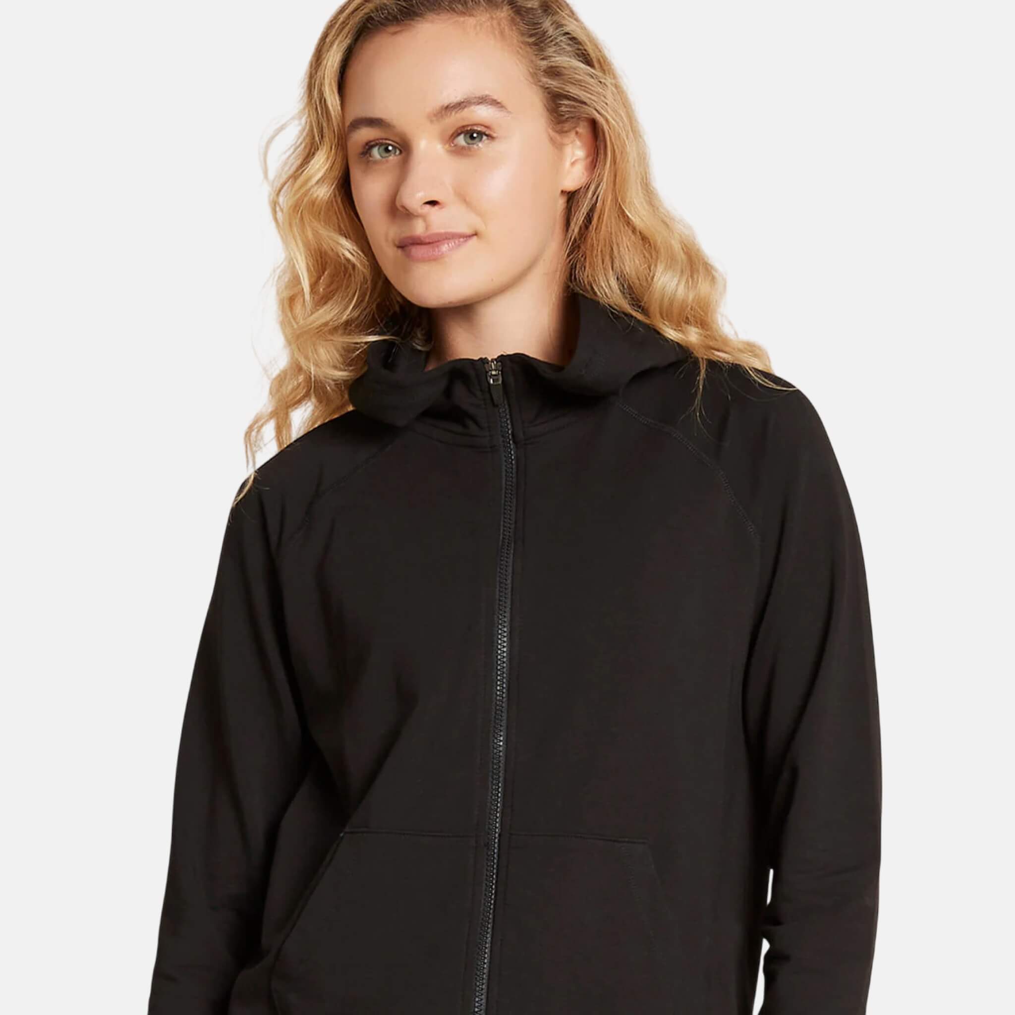 Boody Weekend Zip-Up Hoodie Black