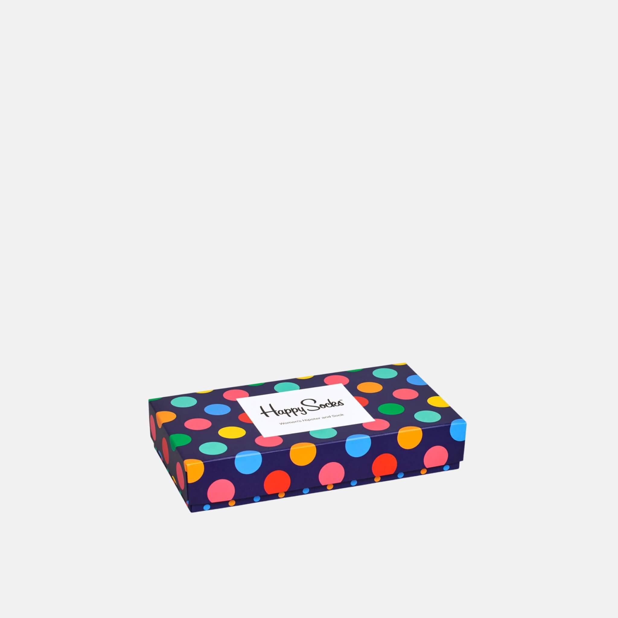 Happy Socks Combo Big Dot Blue 2-Pack Gift Set