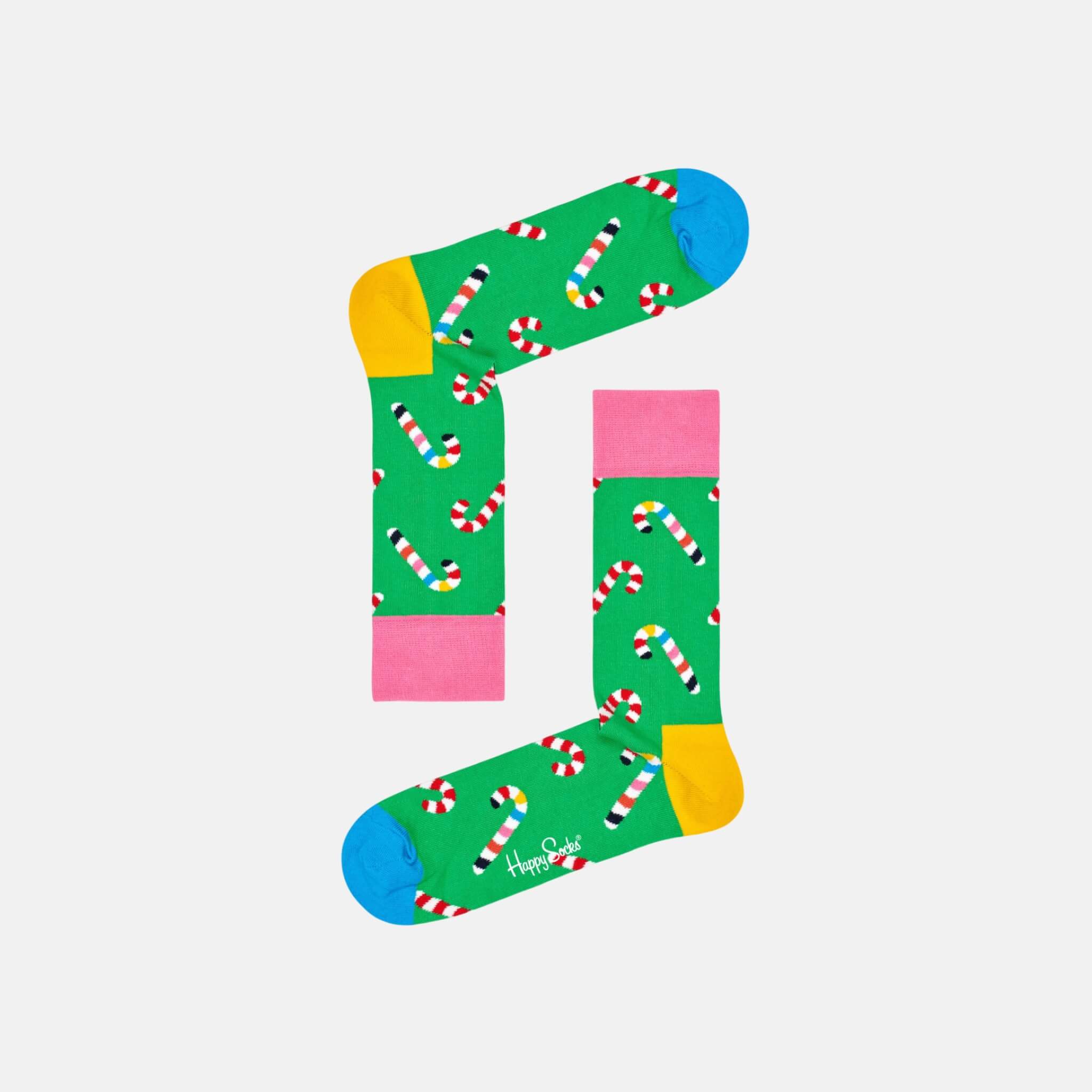 Happy Socks Christmas Cracker Candy Cane Socks 2-Pack Gift Set